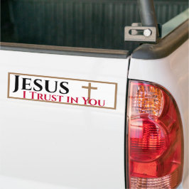 Jesus, jag litar på dig bildekal