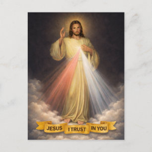 Jesus jag litar på Dig from Guds barmhärtighet rel Vykort