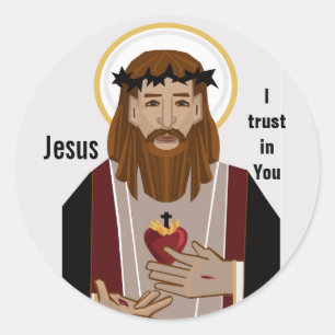 Jesus, jag litar på dig runt klistermärke