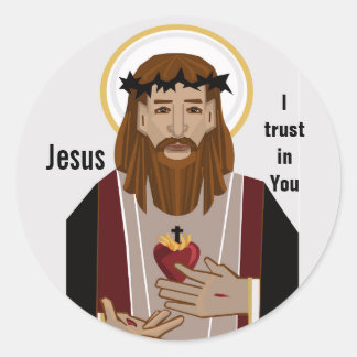 Jesus, jag litar på dig runt klistermärke