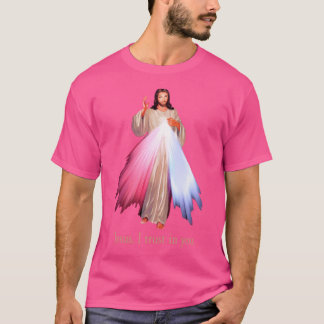 Jesus Jag litar på din gudomliga Mercy-bild (trans T Shirt