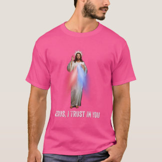 Jesus, jag litar på er gudomliga Mercy-katolik T Shirt