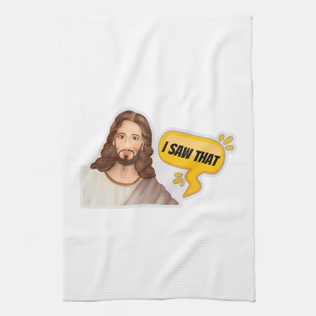 Jesus, jag såg det kökshandduk (Vertikal)
