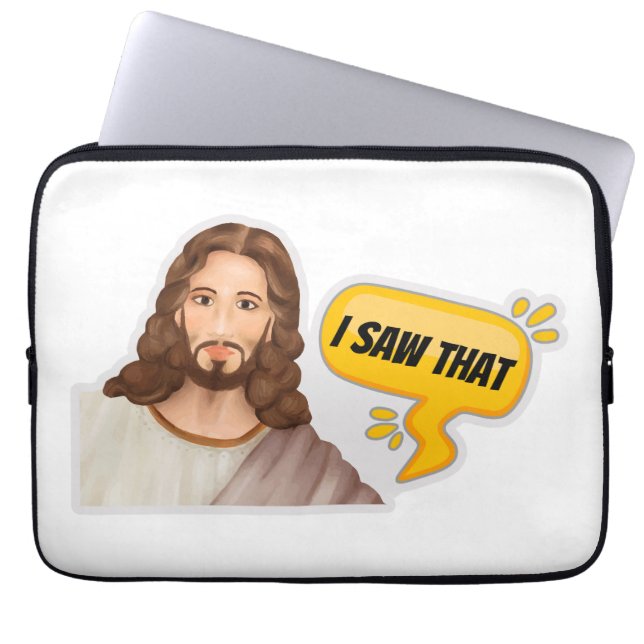 Jesus, jag såg det laptop fodral (Framsidan)