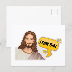 Jesus, jag såg det vykort