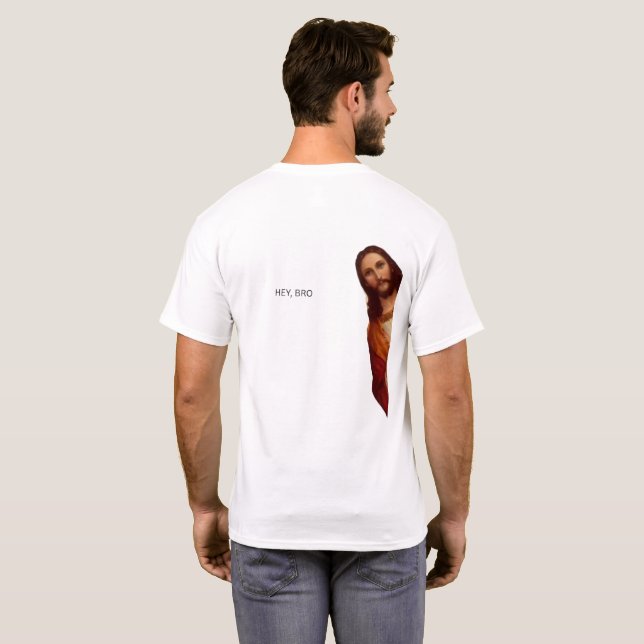 Jesus jag tittar T-shirt (Hel baksida)