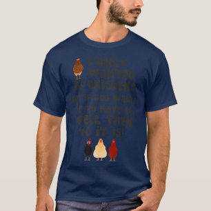 Jesus, jag ville bara ha 10 Chickens Funny Farmer T Shirt