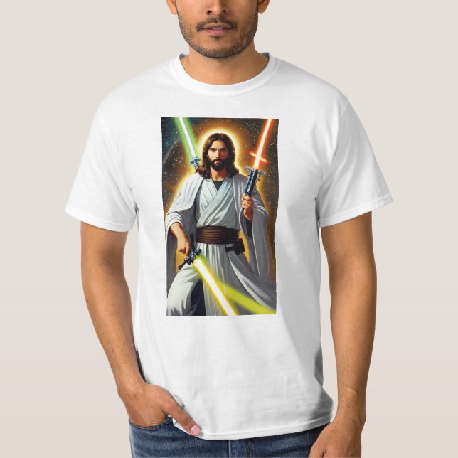 Jesus Jedi T Shirt (Framsida)