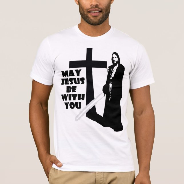JESUS JEDI T-TRÖJA TEE SHIRT (Framsida)