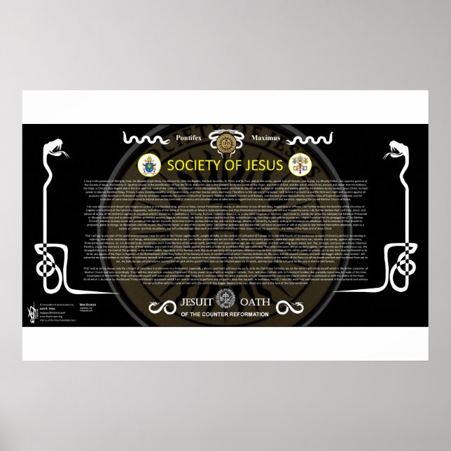 Jesus - Jesuiternas blod Oath Poster (Framsidan)