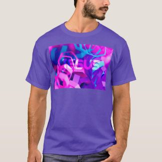 JESUS Jesus Lab Rosa Lila Blue Design T Shirt