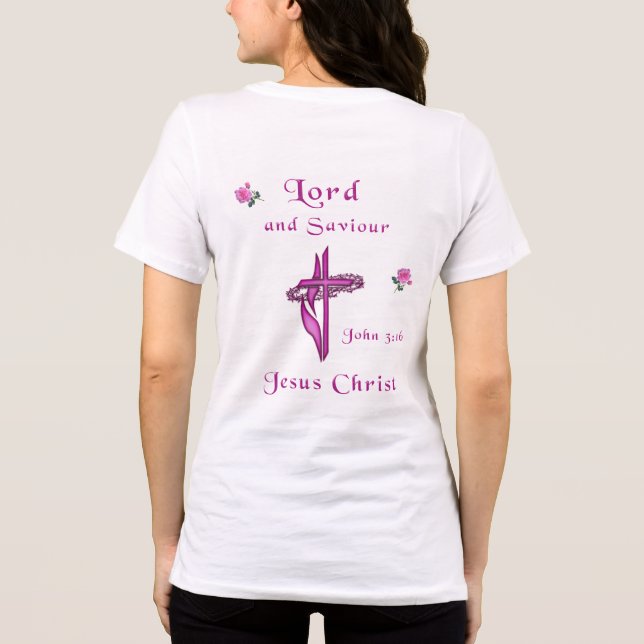 Jesus Johannes 3:16 T Shirt (Baksida)