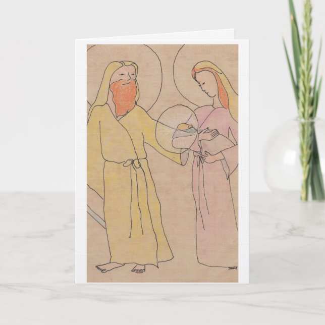 Jesus Josef och Maria Kort (Framsida)