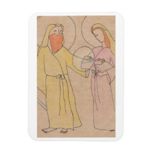 Jesus Josef och Maria Magnet