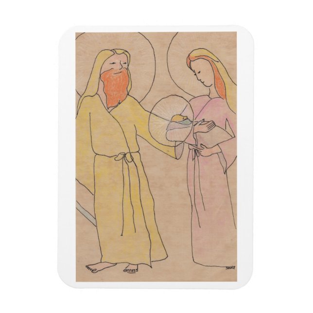 Jesus Joseph and Mary Magnet (Vertikal)
