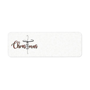 Jesus Jul-Adressetiketter Returadress Etikett
