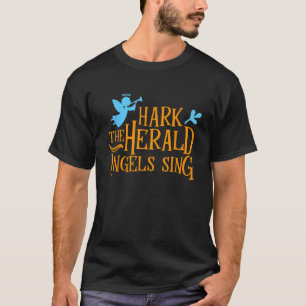 Jesus Jul Helgdag Hark Herald Änglar Sin T Shirt