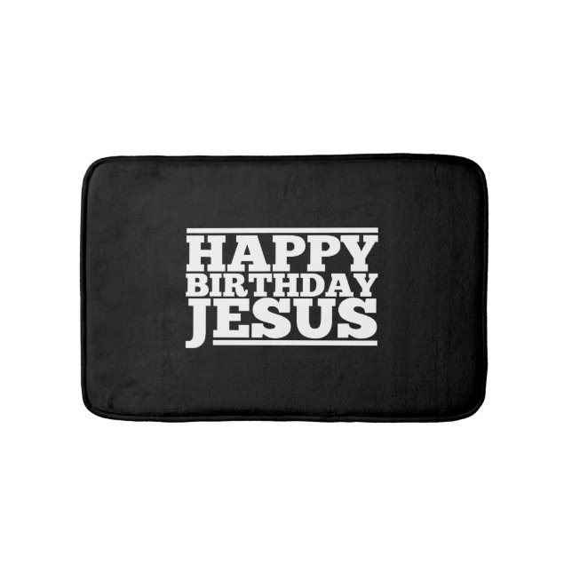 Jesus jul på födelsedagen badrumsmatta (Framsidan)