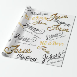 Jesus Julafton Papper Presentpapper