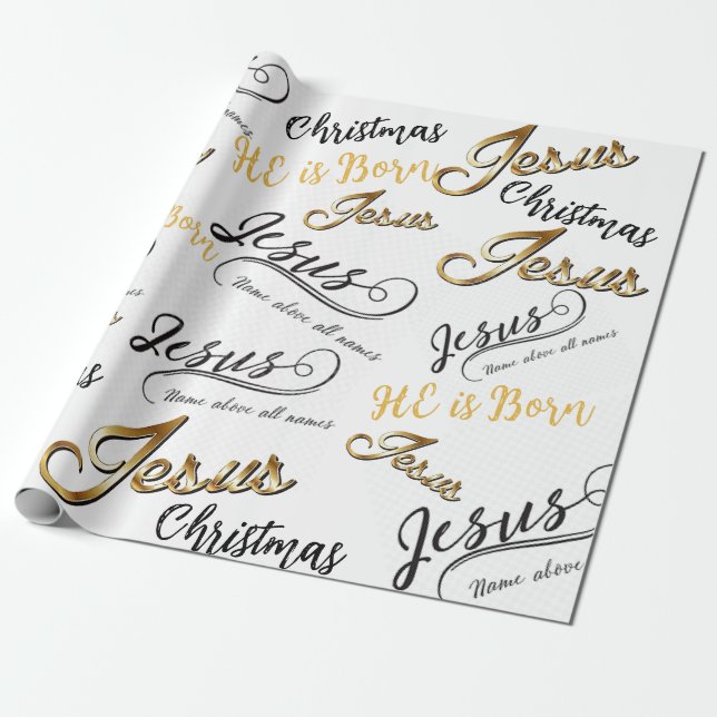Jesus Julafton Papper Presentpapper (Utrullad)