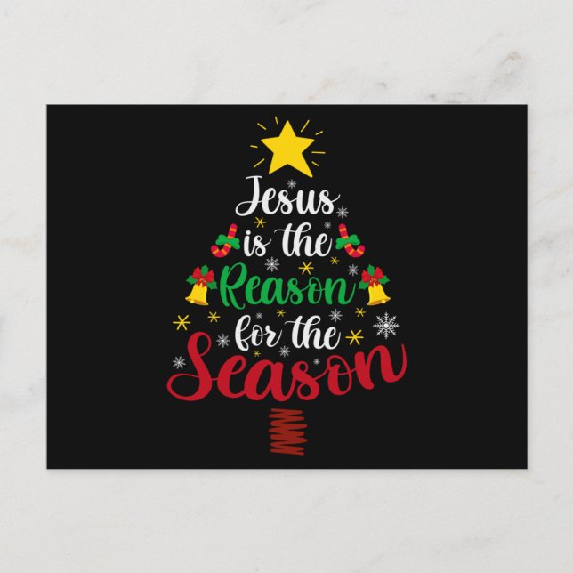 Jesus Julgran Gift, Jesus Älskare, katolik Vykort (Framsida)