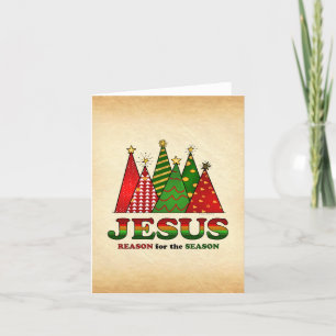 Jesus Julgranar Helgkort