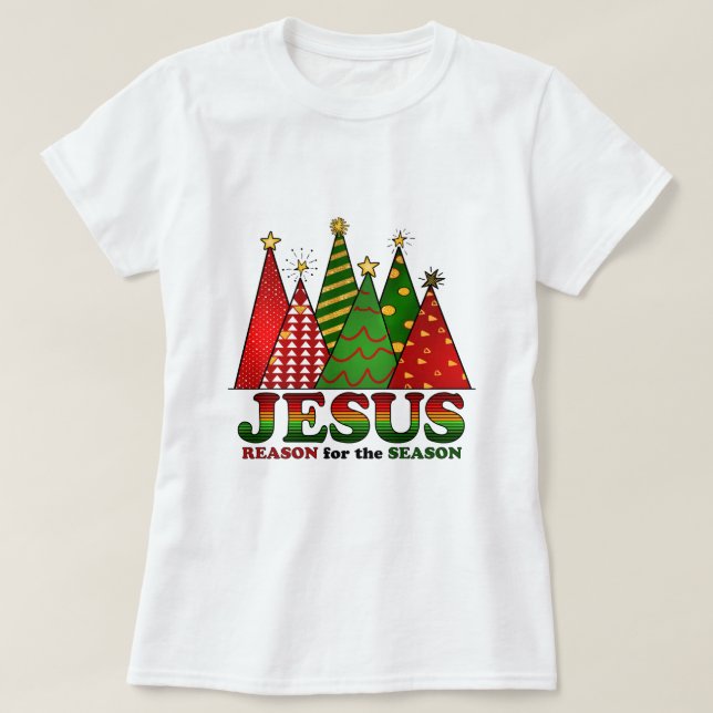Jesus julgranar t shirt (Design framsida)