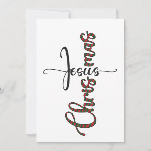 Jesus julhälsningskort julkort