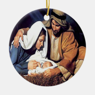 Jesus julprydnad julgransprydnad keramik