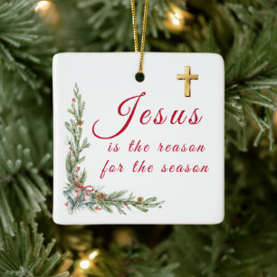 Jesus julprydnad julgransprydnad keramik