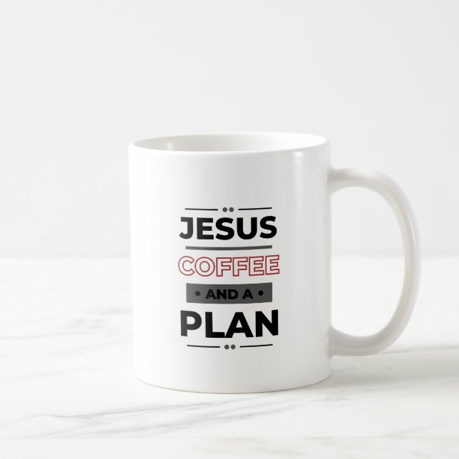 Jesus, kaffe och plan kaffemugg (Höger)