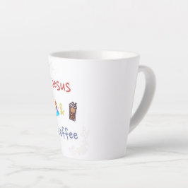 Jesus + kaffet Latte Mugg