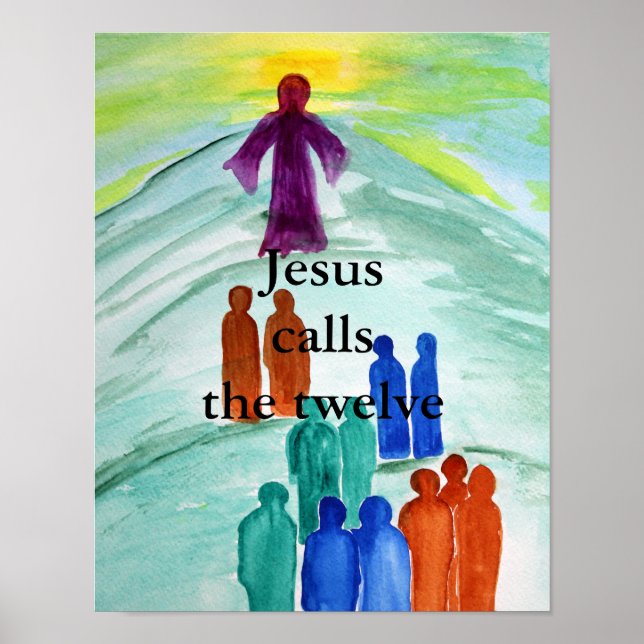 Jesus kallar de tolv poster (Framsidan)