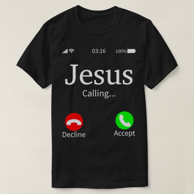 Jesus kallar det för Christian TShirt 2 T Shirt (Design framsida)