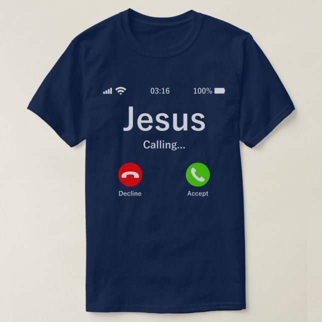 Jesus kallar det för Christian TShirt T Shirt (Design framsida)