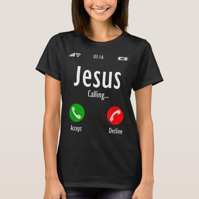 Jesus kallar det kristen T Shirt (Framsida)