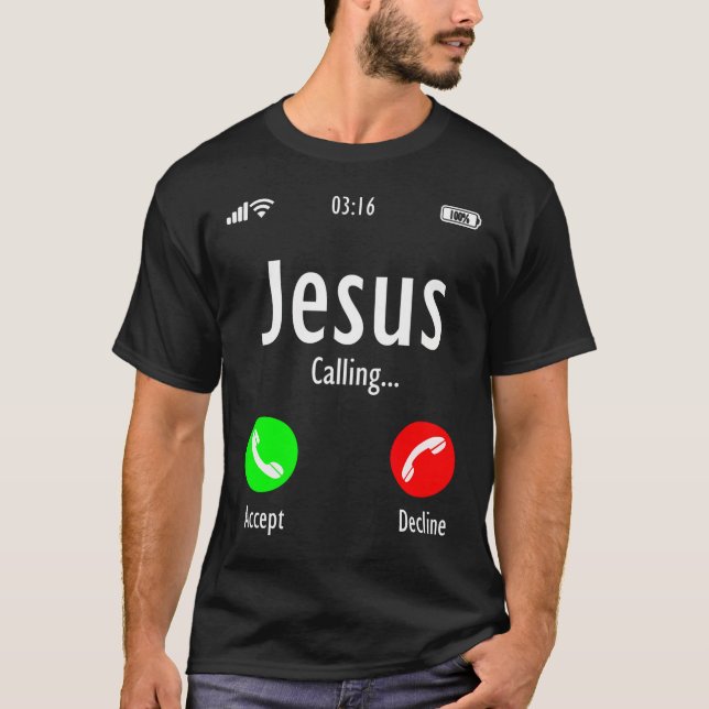 Jesus kallar det kristen T Shirt (Framsida)