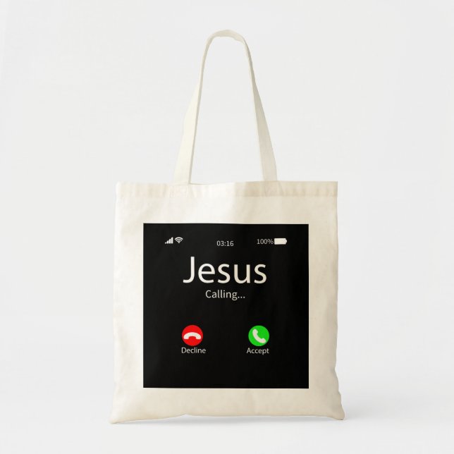 Jesus kallar sig kristen tygkasse (Framsidan)