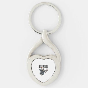 Jesus kallar telefon skärm kristen vektor design twisted heart silverfärgad nyckelring