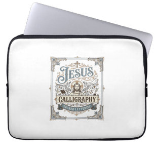 Jesus kalligrafi Helig bokstav Jesus Kalligraf Laptop Fodral