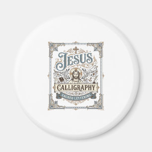 Jesus kalligrafi Helig bokstav Jesus Kalligraf Magnet