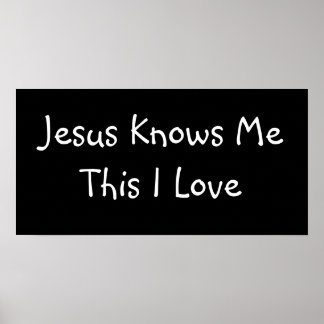 Jesus känner mig här i Kärlek... Poster