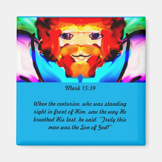 Jesus känner till kärlek-trälådans signalledskedja magnet (Framsidan)