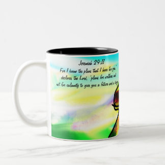 Jesus känner Två-Tonad mugg