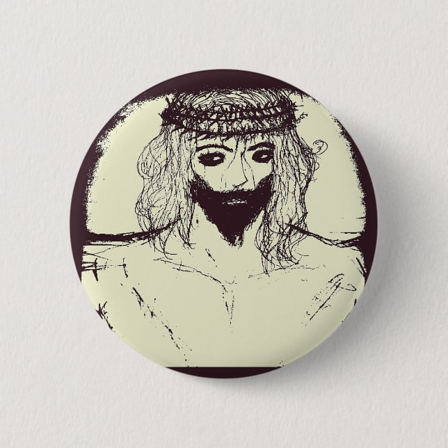 Jesus kanske spara Gloria eller kanske inte Knapp (Framsida)