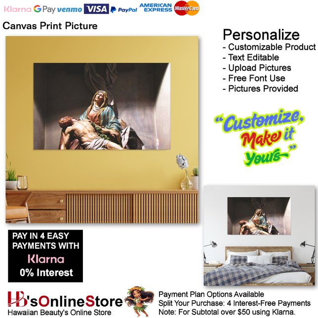 Jesus Kanvastryck Bild 18 (Mother the Virgin Mary Holding Jesus Canvas Print Picture 18.)