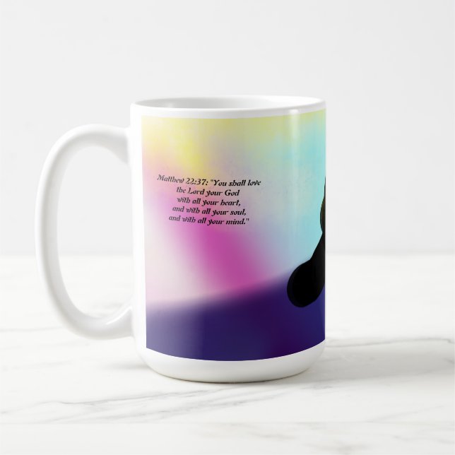 Jesus kärlek all hjärta kaffemugg (Vänster)