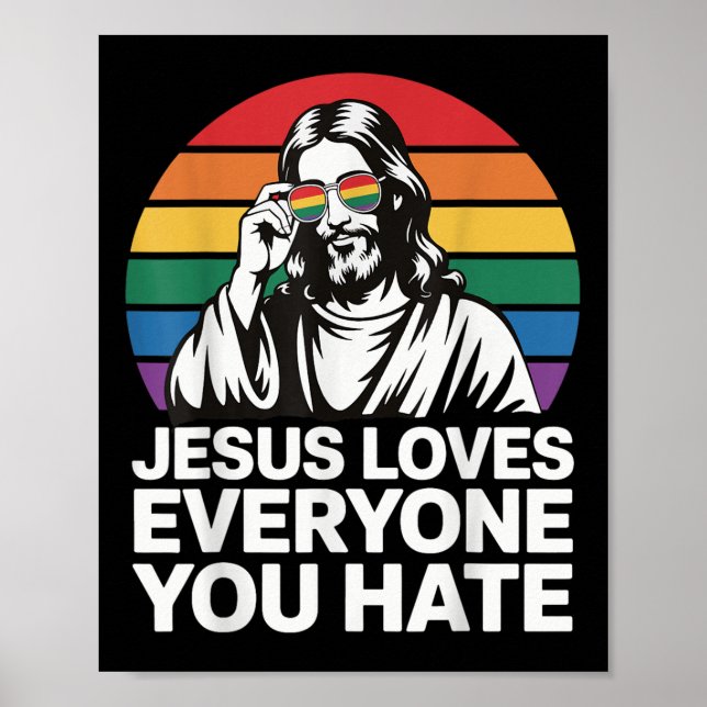 Jesus Kärlek Alla du hatar Poster (Framsidan)