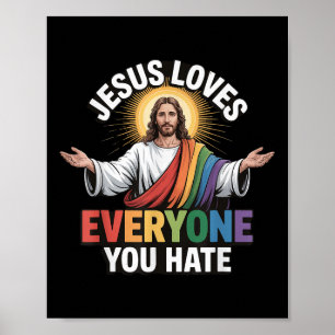Jesus Kärlek Alla du hatar Poster