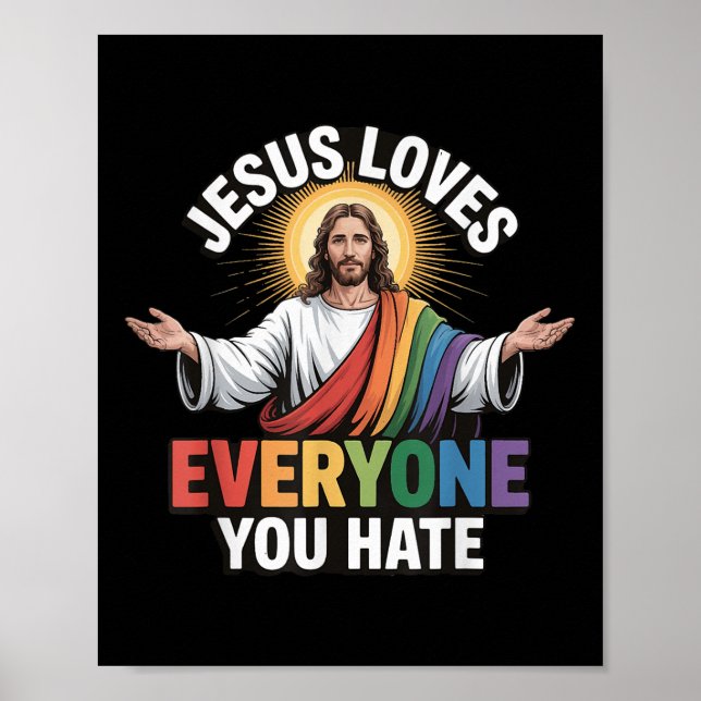Jesus Kärlek Alla du hatar Poster (Framsidan)